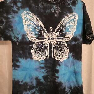 Chemistry Tie-Dye T-Shirt in Blue and Black